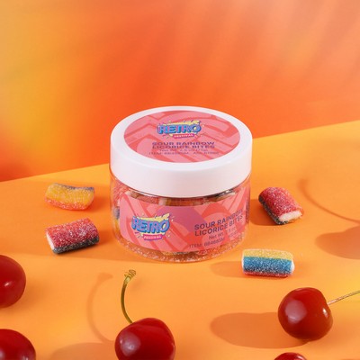 Sour Rainbow Licorice Bites Small Jar