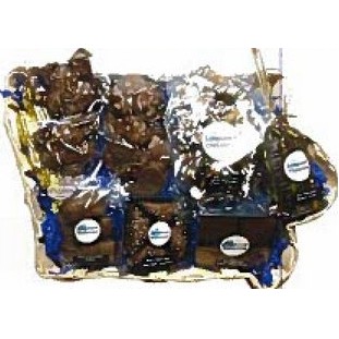 Large Iowa State Shaped Wooden Gift Basket