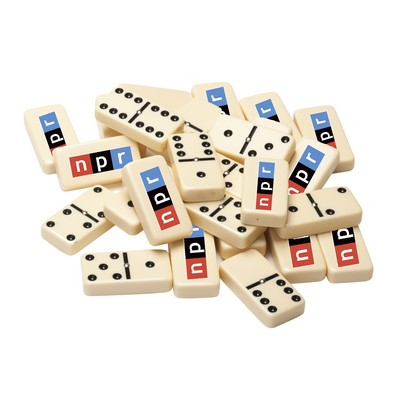 Double 6 Dominoes with Spinners in Vinyl Case