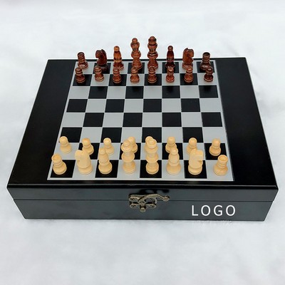 4" 1 Classic Game Set with Chess Poker Dominoes and Dice